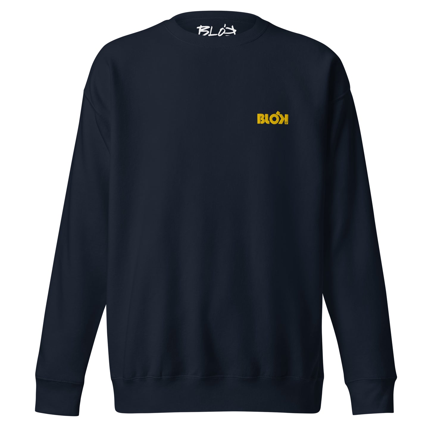 Blok OG Logo - Embroidered Yellow - Women's Sweatshirt