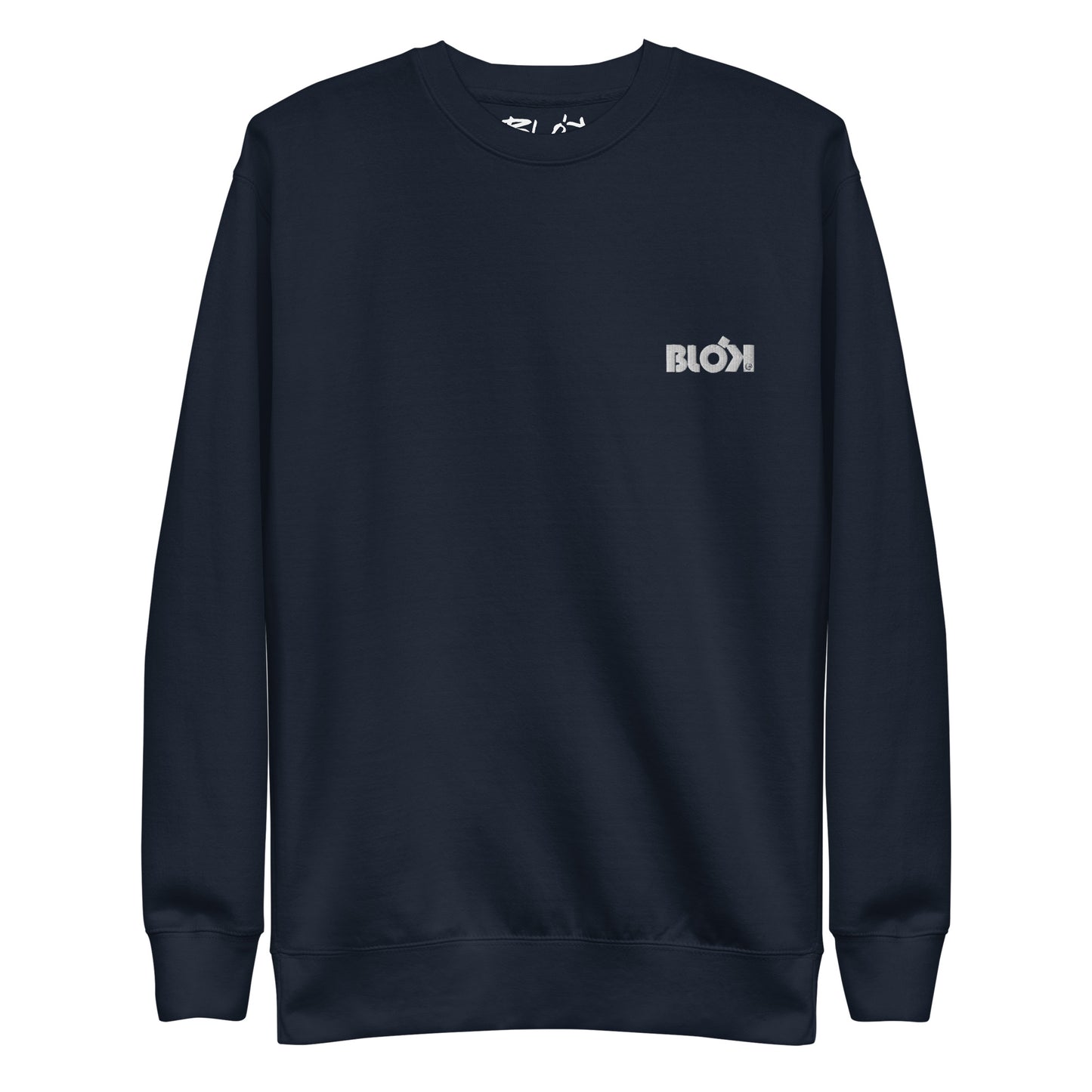 Blok OG Logo - Embroidered White - Men's Sweatshirt