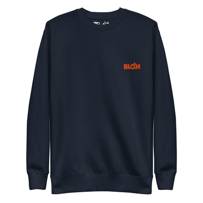 Blok OG Logo - Embroidered Orange - Men's Sweatshirt