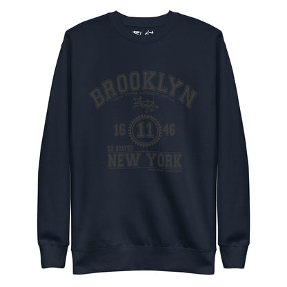 Brooklyn New York - Front Print in Black - Men's Sweatshirt