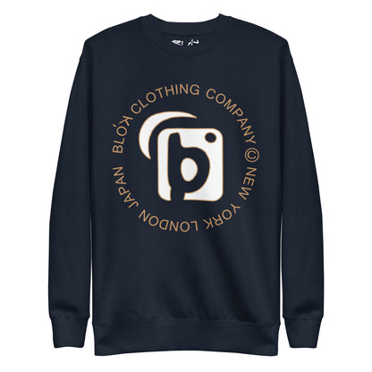 NY LDN JPN - in White & Orange - Men's Sweatshirt