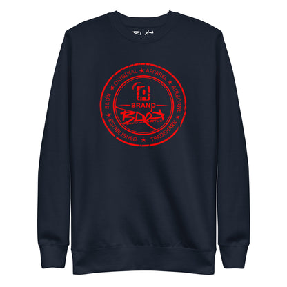 Original Apparel Stamp - Red Print - Men's Sweatshirt