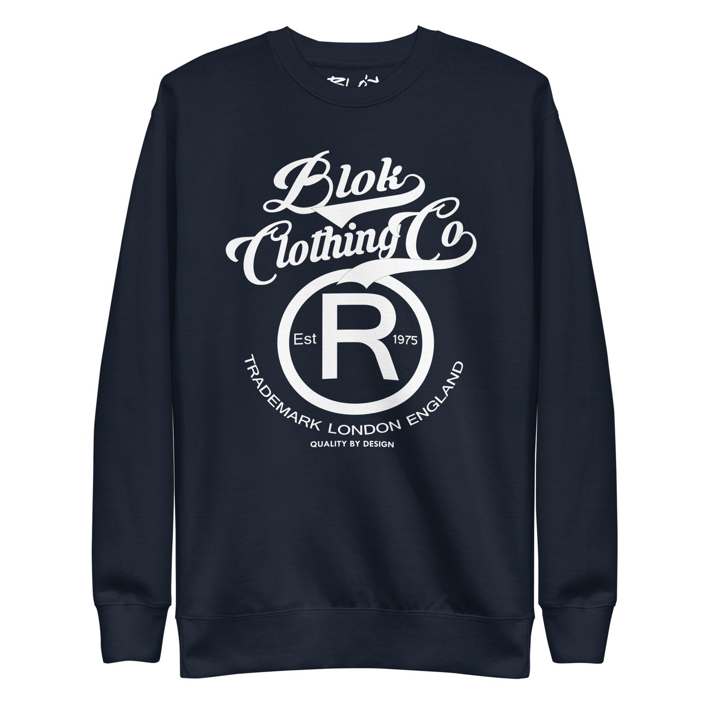 Registered Big R - Front Print in White - Men's Sweatshirt