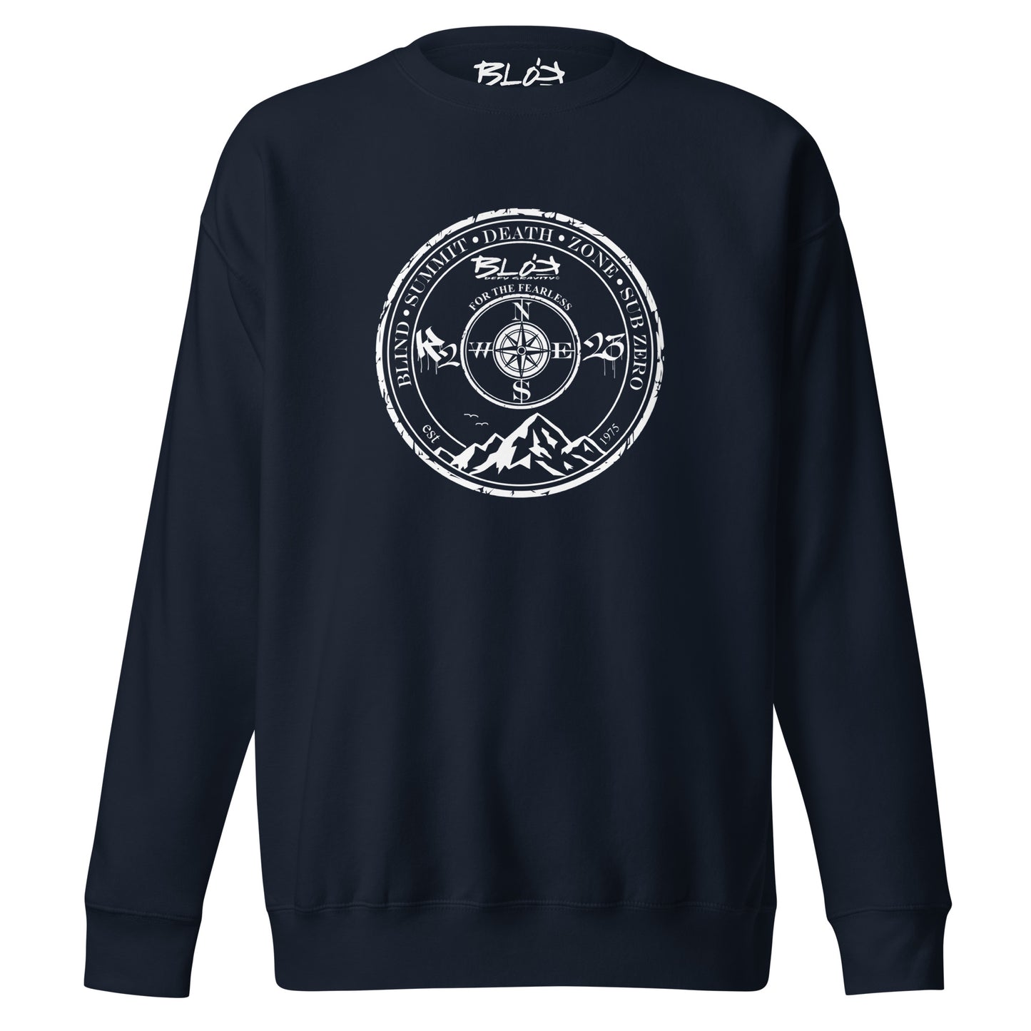 Blind Summit - Front Print in White - Men's Sweatshirt