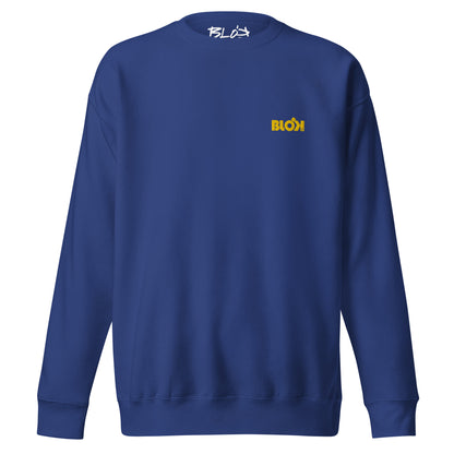 Blok OG Logo - Embroidered Yellow - Women's Sweatshirt