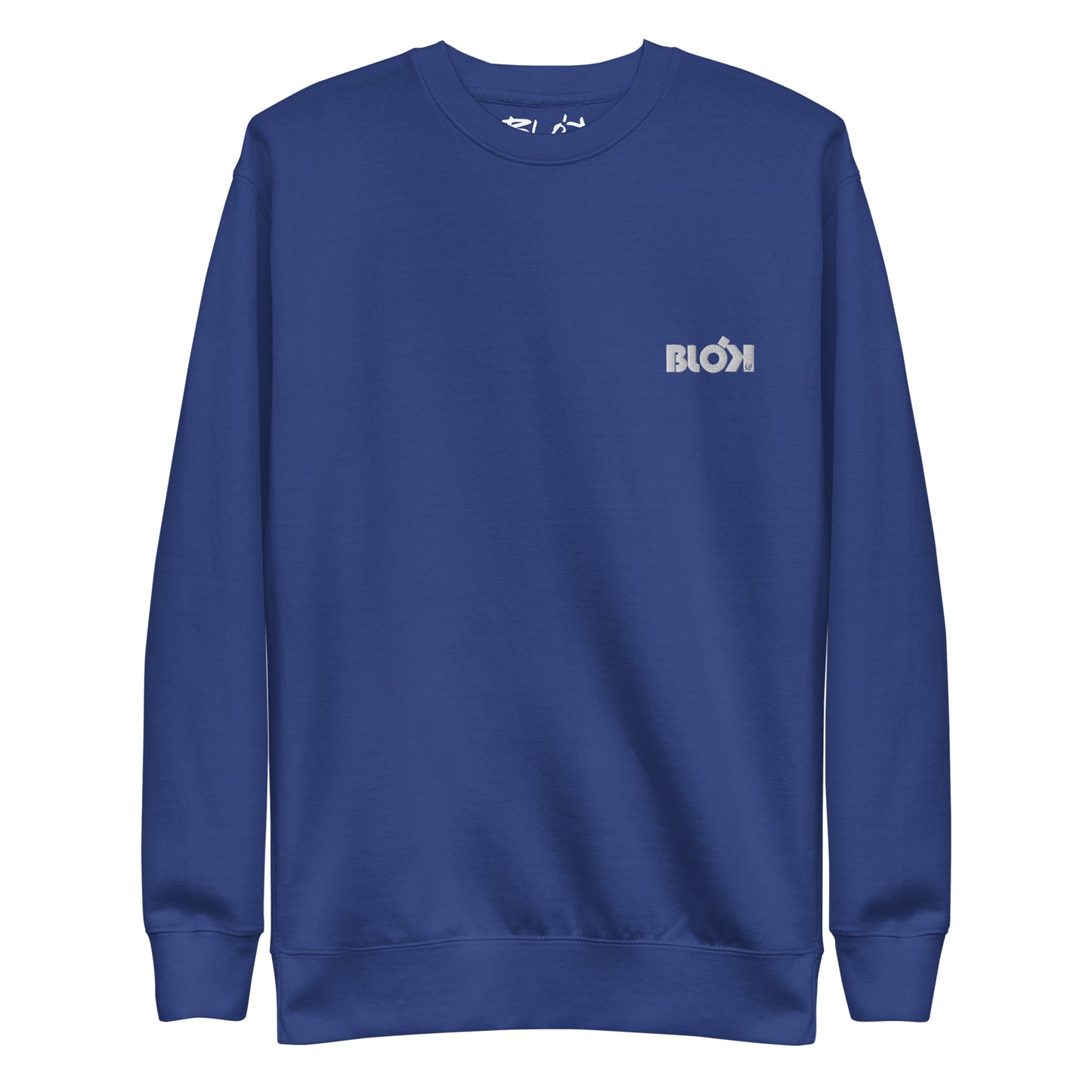 Blok OG Logo - Embroidered White - Men's Sweatshirt