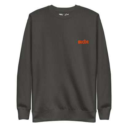 Blok OG Logo - Embroidered Orange - Men's Sweatshirt