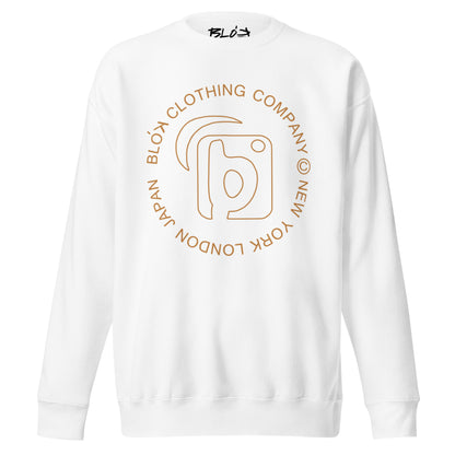 NY LDN JPN - in White & Orange - Women's Sweatshirt