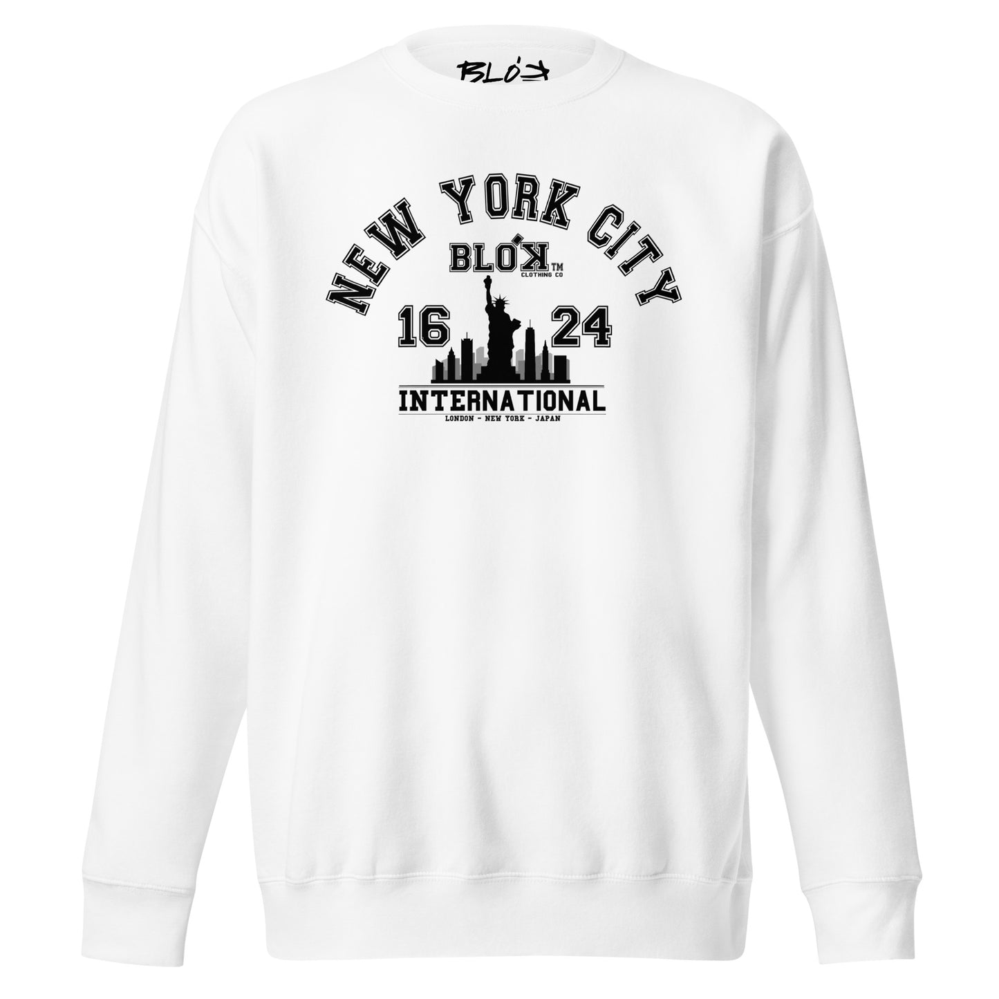 N.Y.C International - with Black Print - Women's Sweatshirt