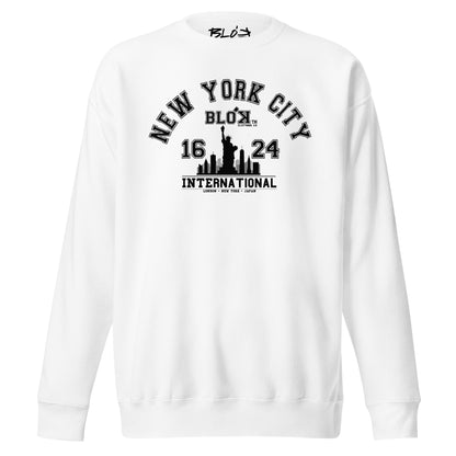 N.Y.C International - with Black Print - Women's Sweatshirt