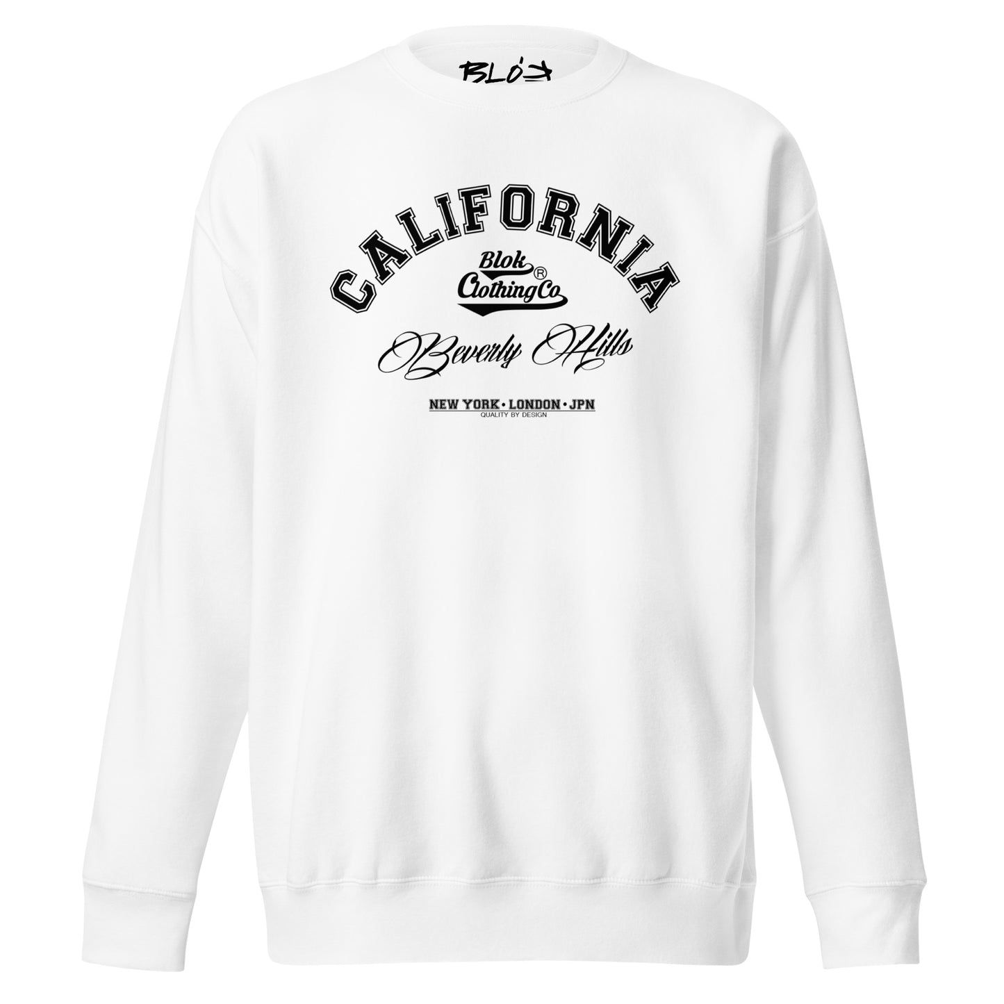 California Beverly Hills - Black Print - Women's Sweatshirt