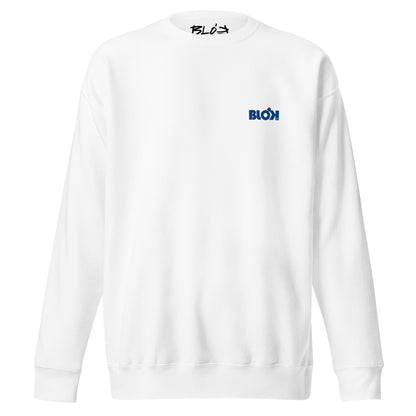 Blok OG Logo - Embroidered Blue - Women's Sweatshirt