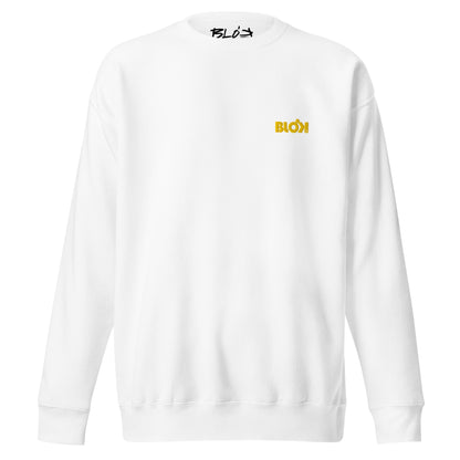 Blok OG Logo - Embroidered Yellow - Women's Sweatshirt