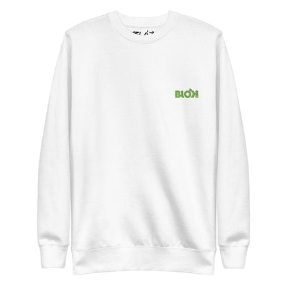 Blok OG Logo - Embroidered Green - Men's Sweatshirt