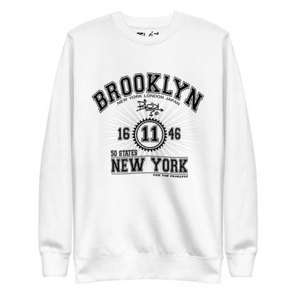 Brooklyn New York - Front Print in Black - Men's Sweatshirt