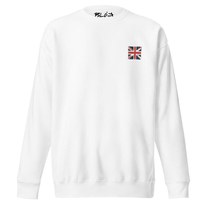BLOK London Flag - Red & Blue Front & Back Print - Men's Graphic Sweatshirt