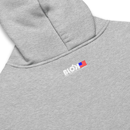 NY LDN JPN & FLAG - Heavyweight Oversized Men's Hoodie - Front Graphic Print