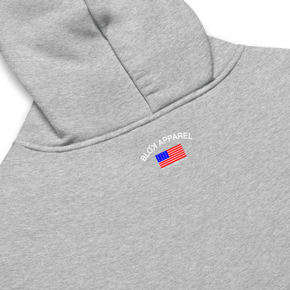 Blok Apparel Flagged - Heavyweight Oversized Men's Hoodie - Front Graphic Print