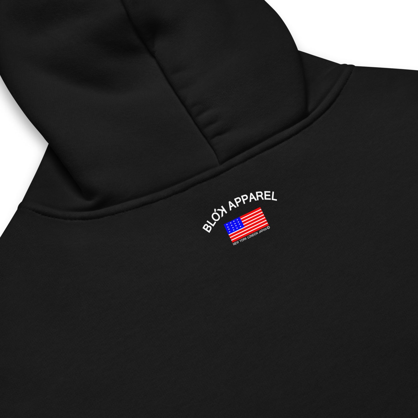Blok Apparel Flagged - Heavyweight Oversized Men's Hoodie - Front Graphic Print