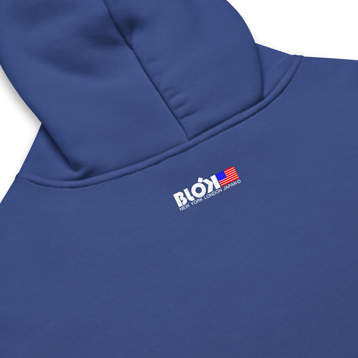 NY LDN JPN & FLAG - Heavyweight Oversized Men's Hoodie - Front Graphic Print