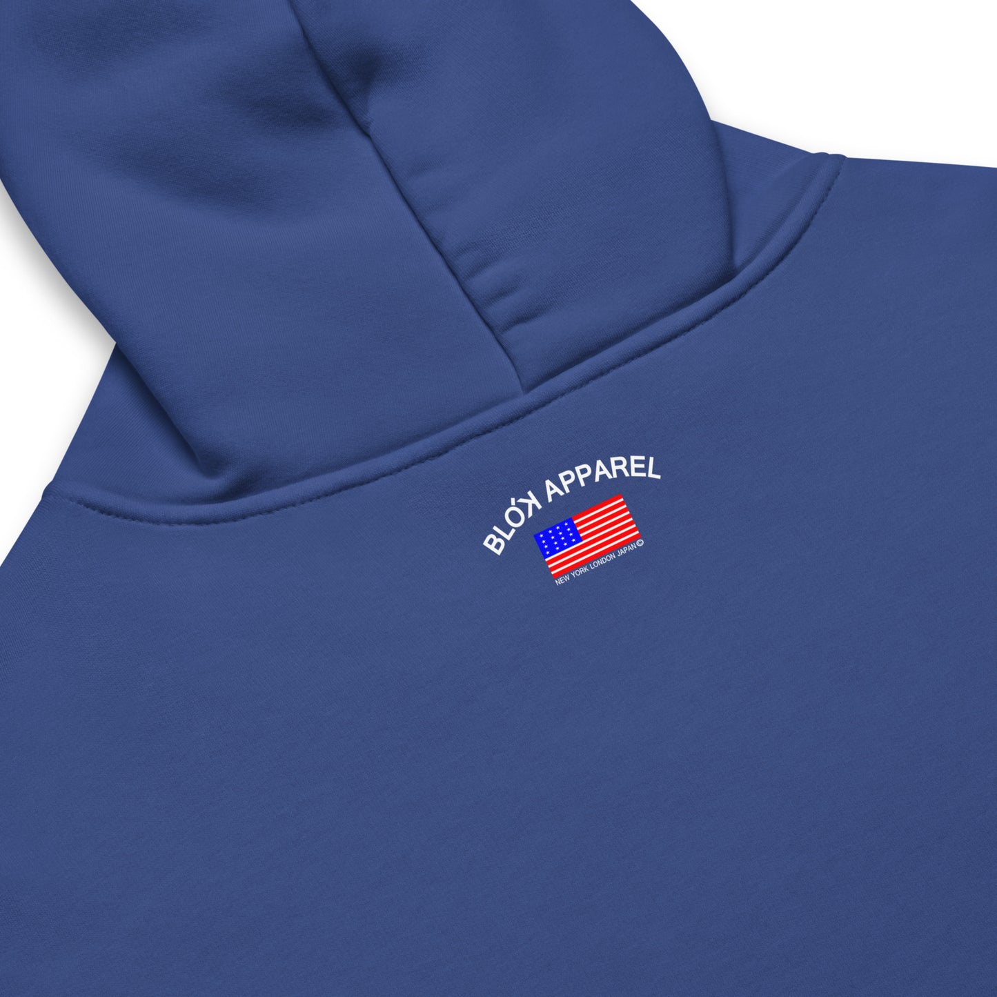 Blok Apparel Flagged - Heavyweight Oversized Men's Hoodie - Front Graphic Print