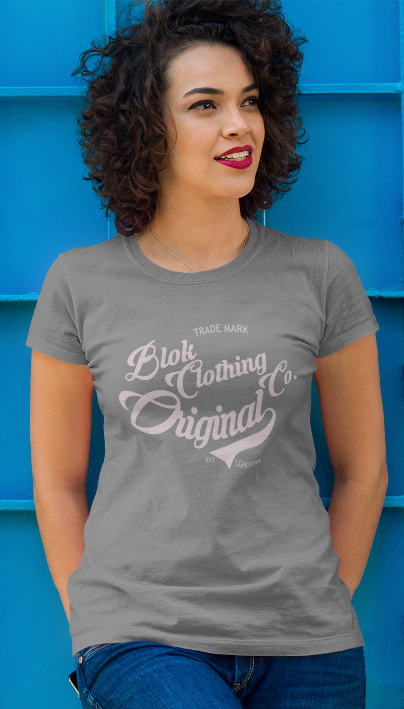 Original Clothing Company - with Pink Print - Women's Slim Fit