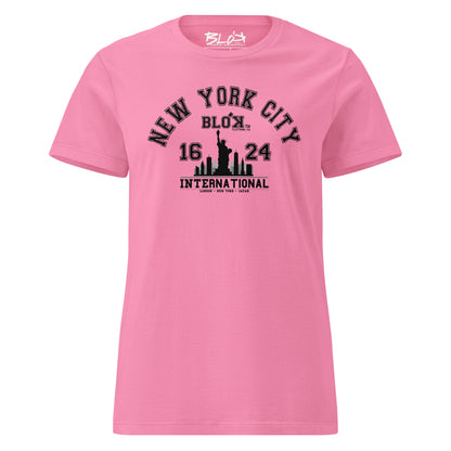 N.Y.C International - with Black Print - Women's Slim Fit