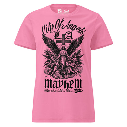 City of Angels Mayhem - Front Print in Black - Women's Slim Fit