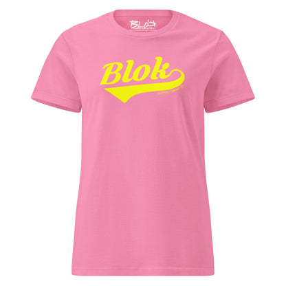 Blok Classic - Front Print in Yellow - Women's Slim Fit