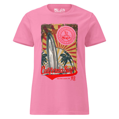 California Surf - Front Print - Women's Slim Fit