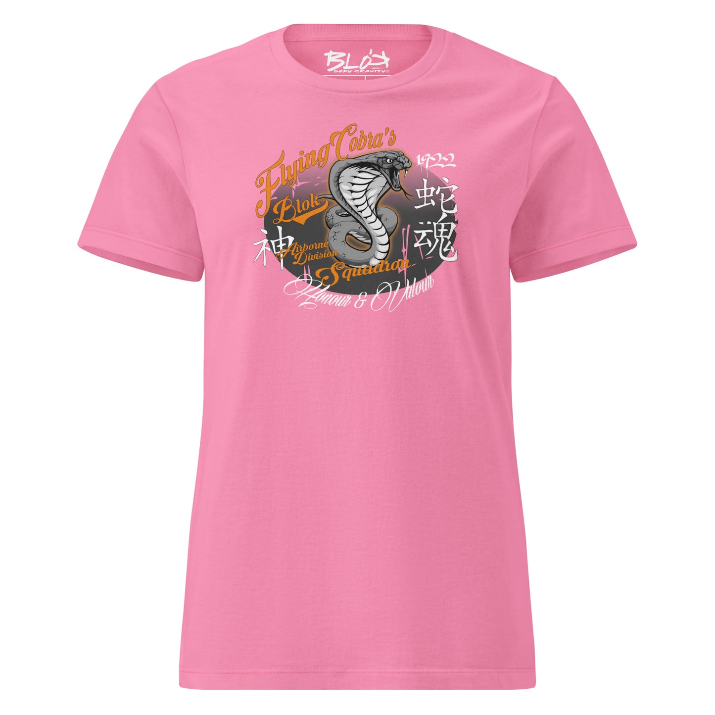 Flying Cobras - with Orange & White Print - Women's Slim Fit