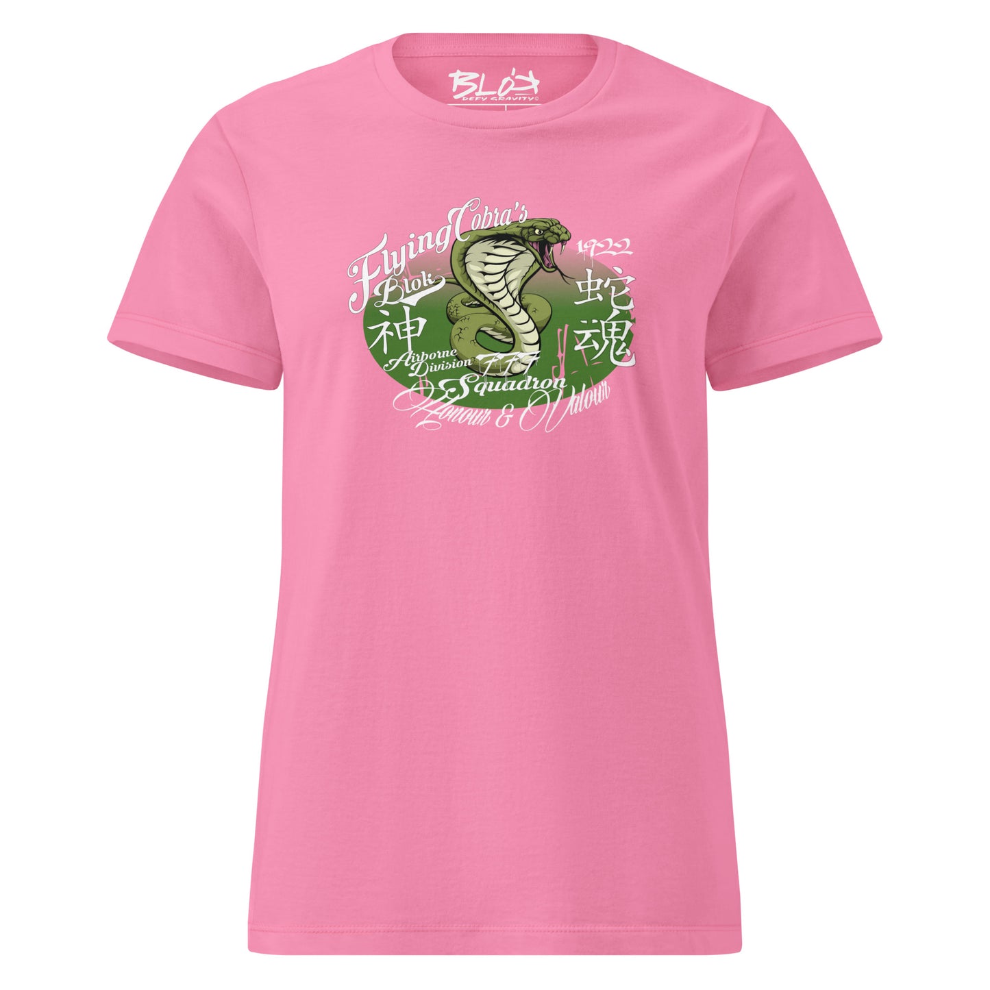Flying Cobras - with White & Green Print - Women's Slim Fit