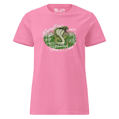 Flying Cobras - with White & Green Print - Women's Slim Fit