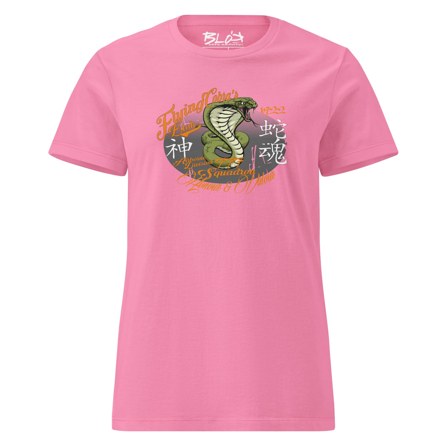 Flying Cobras - with Orange & Green Print - Women's Slim Fit