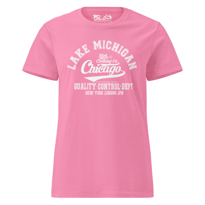 Chicago - 50 States - with White Print - Women's Slim Fit