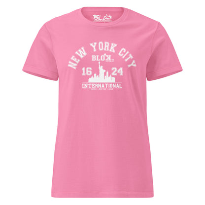 N.Y.C International - with White Print - Women's Slim Fit