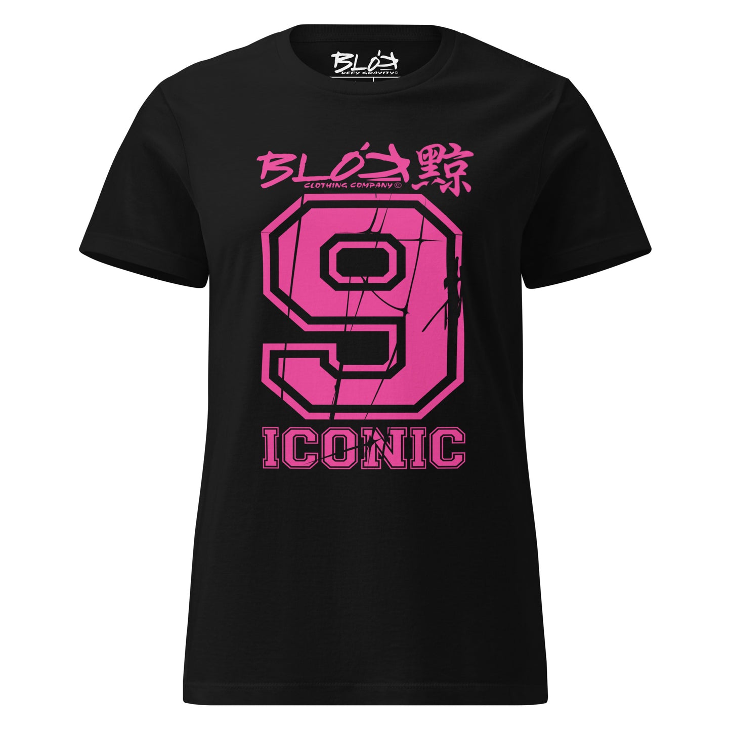Iconic 9 - Front Print in Pink - Women's Slim Fit