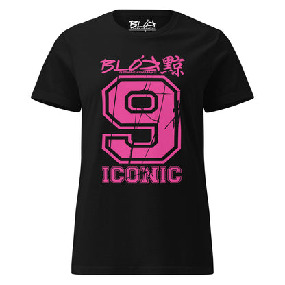 Iconic 9 - Front Print in Pink - Women's Slim Fit