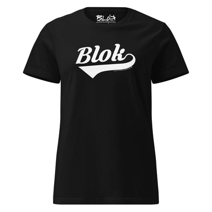 Blok Classic - Front Print in White - Women's Slim Fit