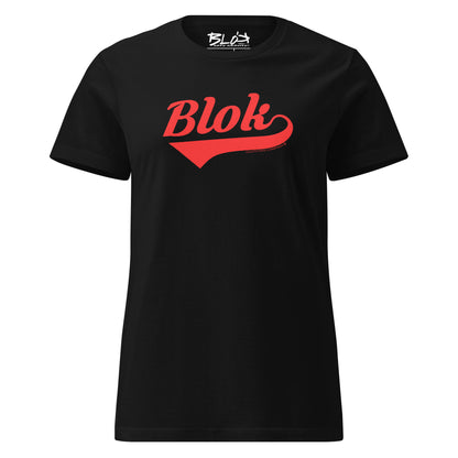 Blok Classic - Front Print in Red - Women's Slim Fit