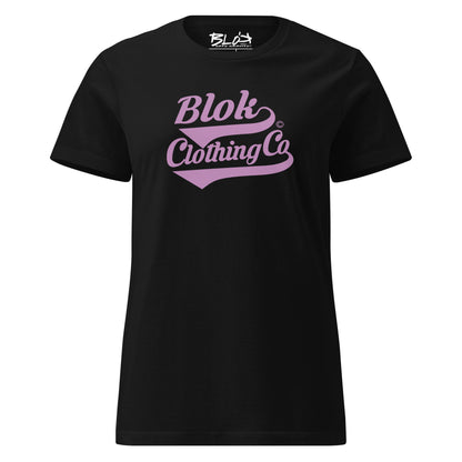 Blok Clothing Co' - with Purple Print - Women's Slim Fit