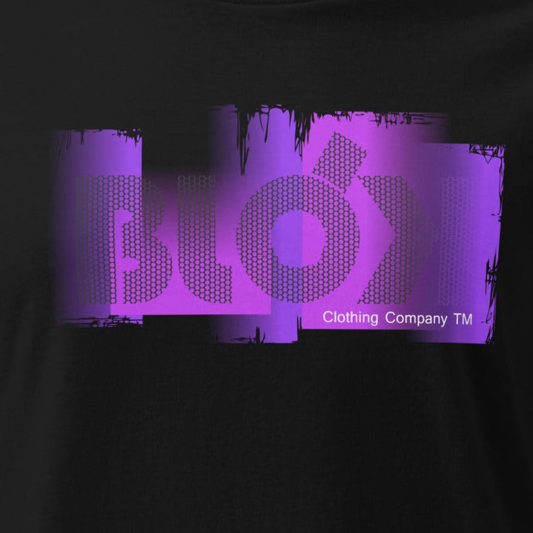 BLOK Roller - Purple Print Women's Slim Fit Graphic T-Shirt