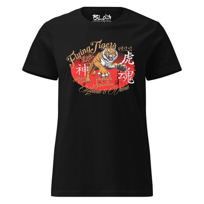 Original Flying Tigers - Front Print in Gold - Women's Slim Fit