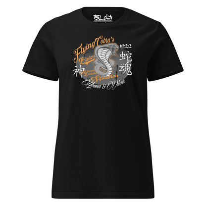 Flying Cobras - with Orange & White Print - Women's Slim Fit