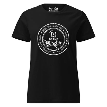 Original Apparel Stamp - in White Print - Women's Slim Fit