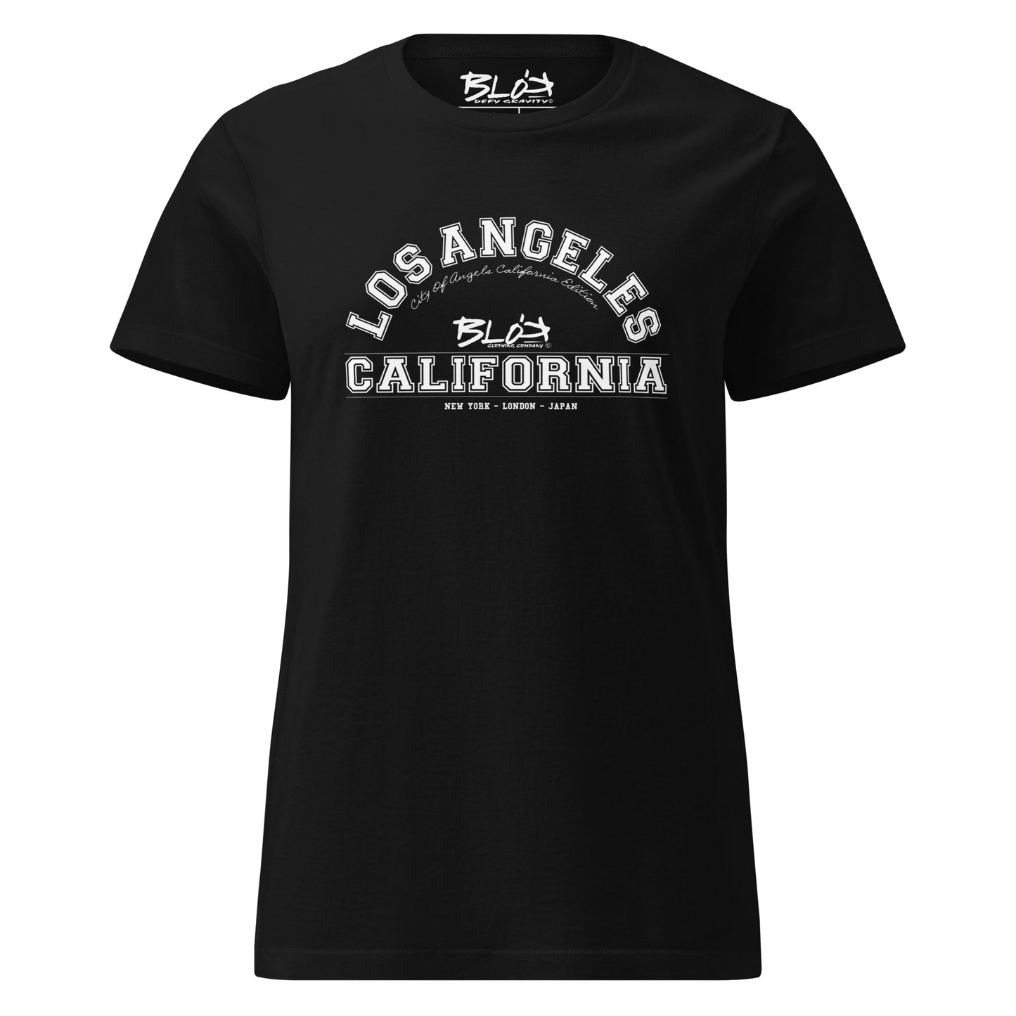 Los Angeles California - in White Print- Women's Slim Fit