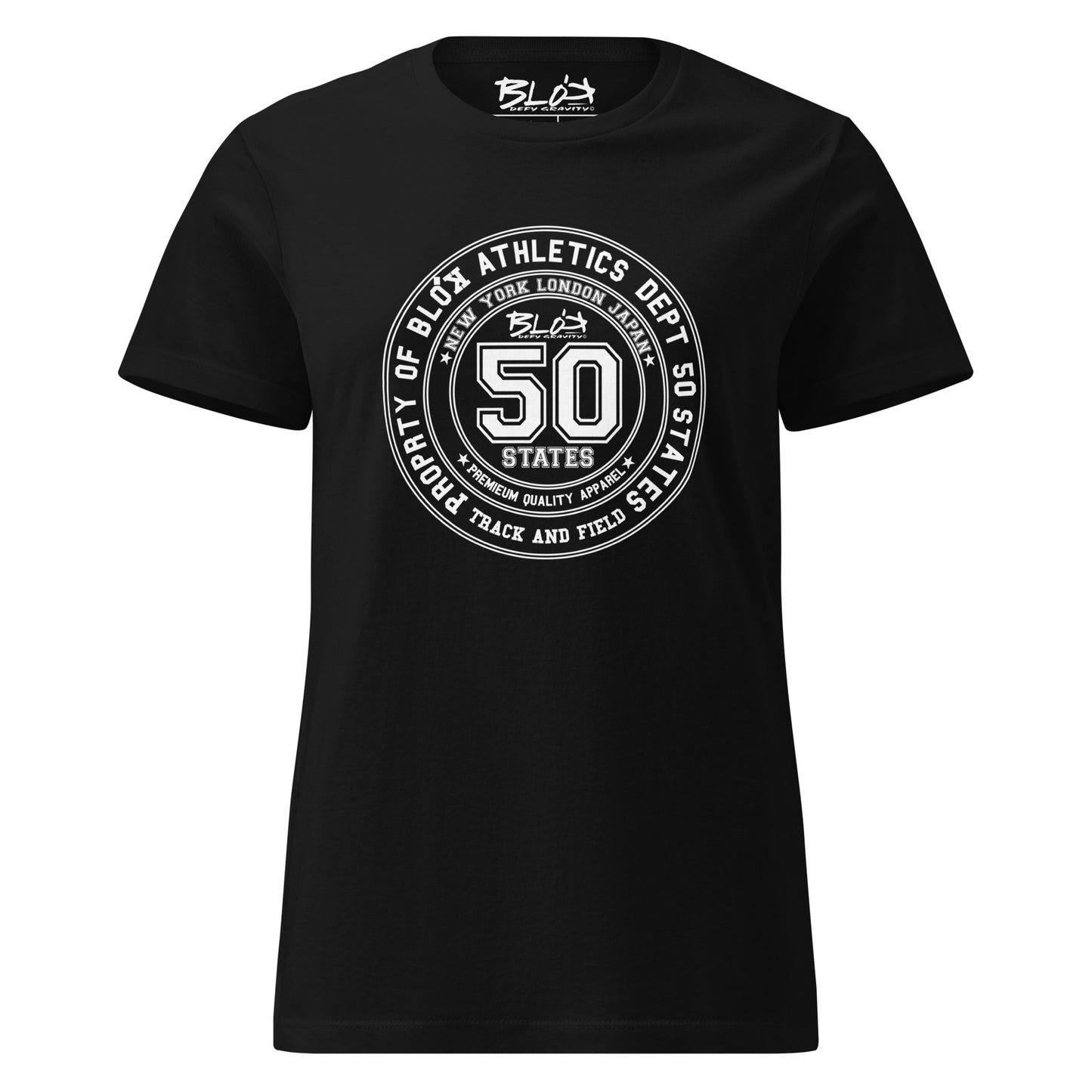 50 State Athletic Dept. - with White Print- Women's Slim Fit