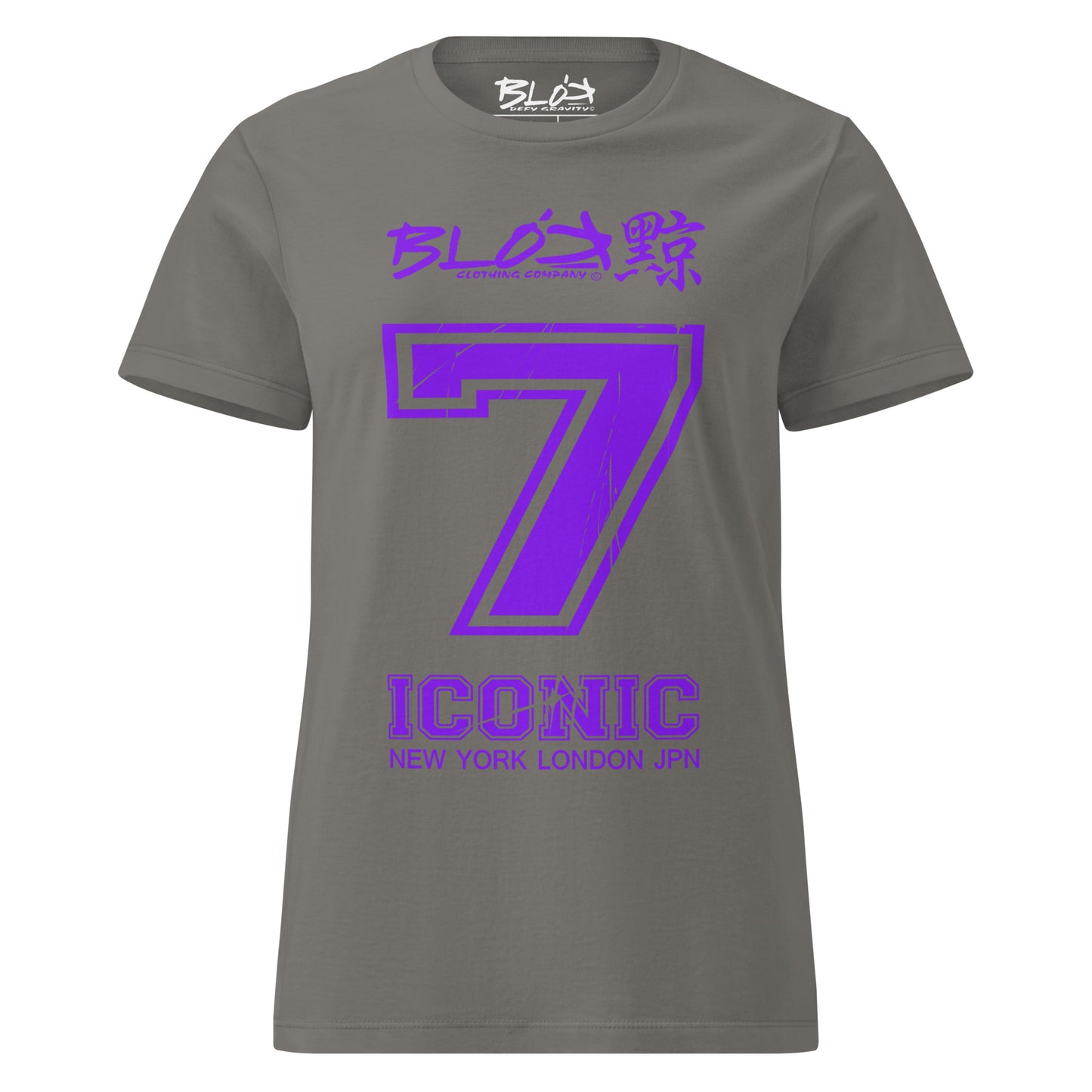 Iconic 7 - Front Print in Purple - Women's Slim Fit