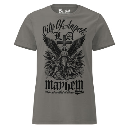 City of Angels Mayhem - Front Print in Black - Women's Slim Fit