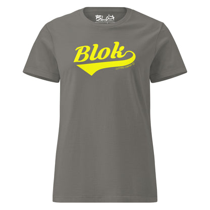 Blok Classic - Front Print in Yellow - Women's Slim Fit